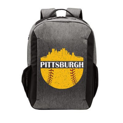 Pittsburgh Baseball Cityscape Distressed Novelty Pirate Vector Backpack