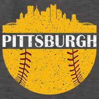 Pittsburgh Baseball Cityscape Distressed Novelty Pirate Vector Backpack