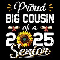 Proud Big Cousin Of A Class Of 2025 Senior Graduation 2025 16 in Basic Backpack