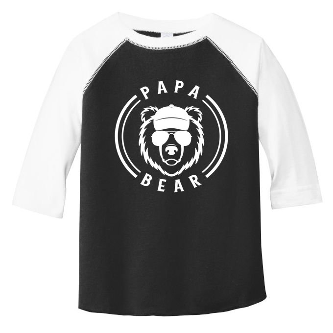 Papa Bear Cool Gift Toddler Fine Jersey T-Shirt