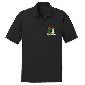 Polar Bear Christmas Tree Lights Funny Xmas Polar Bear Lover PosiCharge RacerMesh Polo