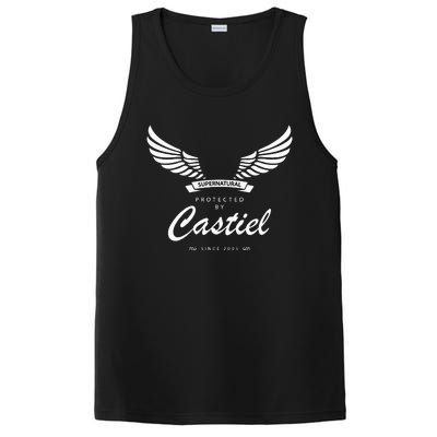 Protected By Castiel Supernatural PosiCharge Competitor Tank