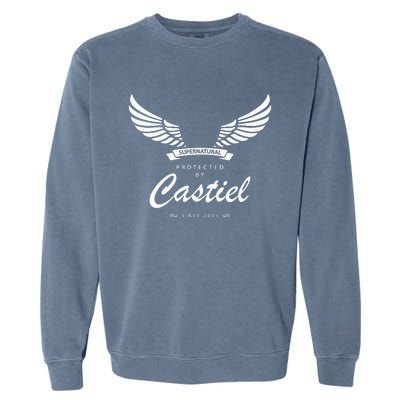 Protected By Castiel Supernatural Garment-Dyed Sweatshirt