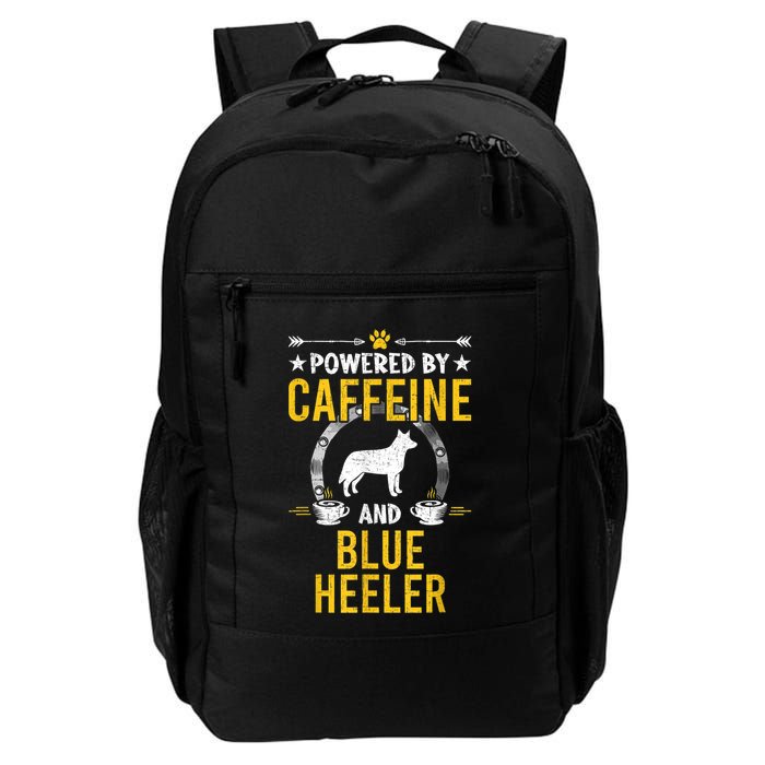 Powered By Caffeine And Blue Heeler Dog Lovers Backpack