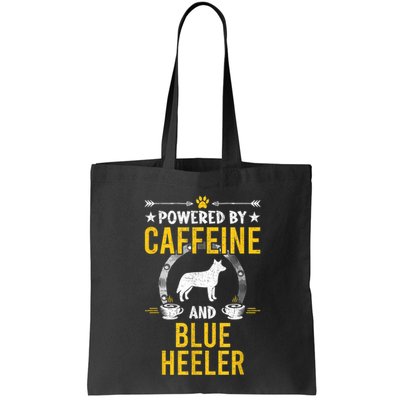 Powered By Caffeine And Blue Heeler Dog Lovers Bag