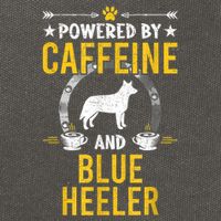 Powered By Caffeine And Blue Heeler Dog Lovers Cotton Canvas Backpack