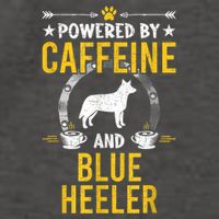 Powered By Caffeine And Blue Heeler Dog Lovers Vector Backpack