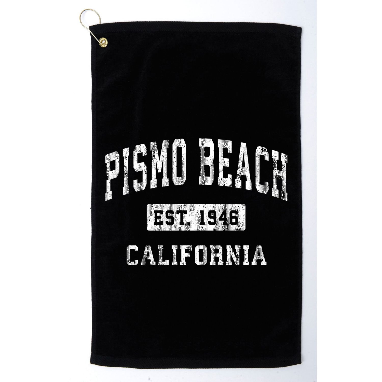 Pismo Beach California Ca Vintage Established Sports Golf Towel