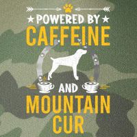 Powered By Caffeine And Mountain Cur Dog Lovers Long Sleeve Legacy Tie Dye Trucker Hat