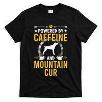 Powered By Caffeine And Mountain Cur Dog Lovers Long Sleeve T-Shirt