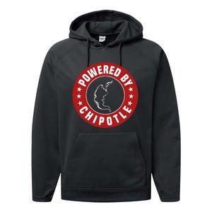 Powered By Chipotle Design Chili Pepper Performance Fleece Hoodie