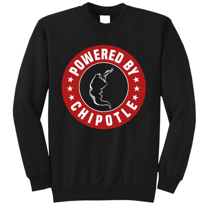 Powered By Chipotle Design Chili Pepper Sweatshirt