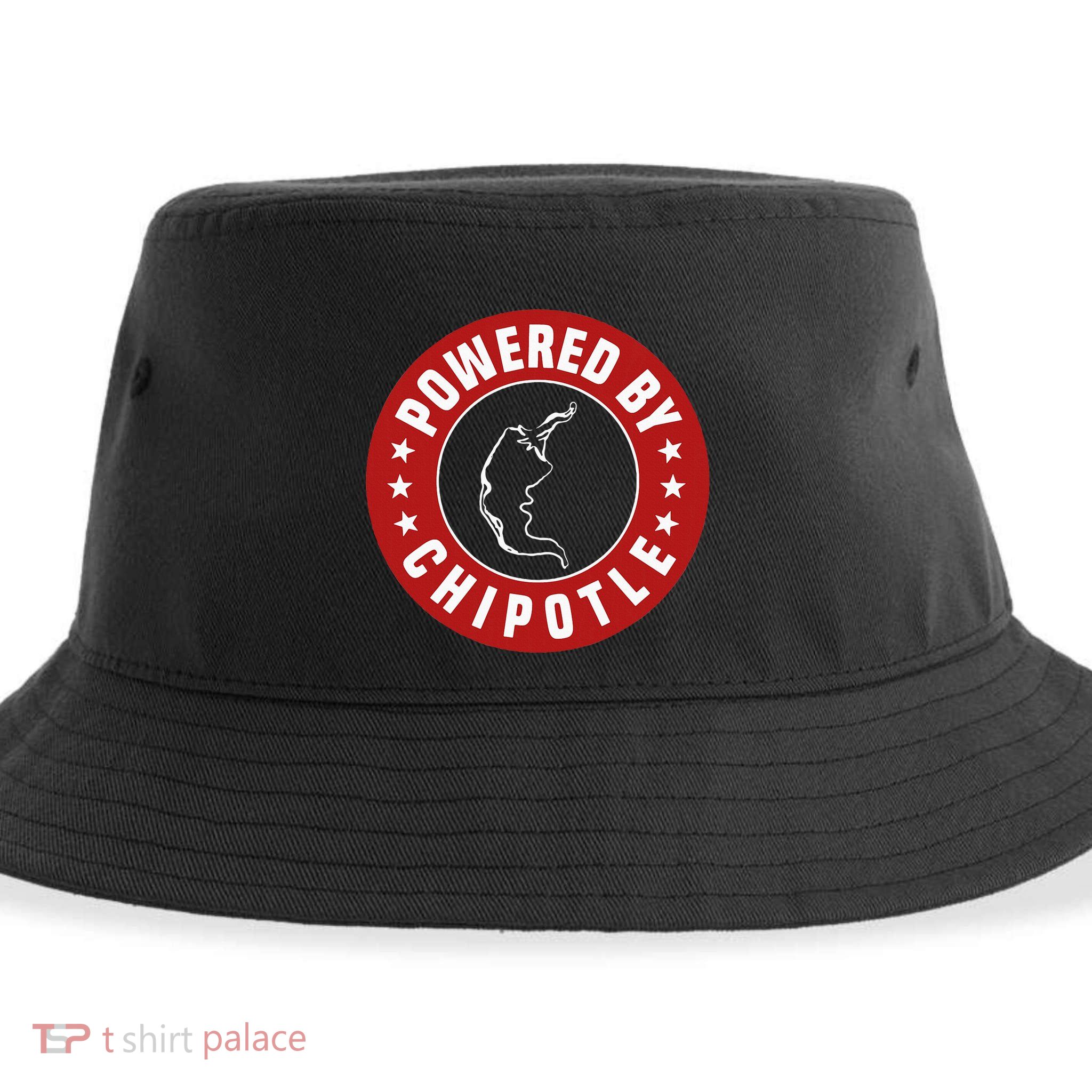 Powered By Chipotle Design Chili Pepper Sustainable Bucket Hat