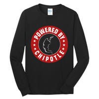 Powered By Chipotle Design Chili Pepper Tall Long Sleeve T-Shirt