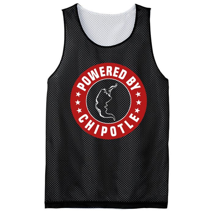 Powered By Chipotle Design Chili Pepper Mesh Reversible Basketball Jersey Tank