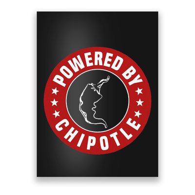 Powered By Chipotle Design Chili Pepper Poster