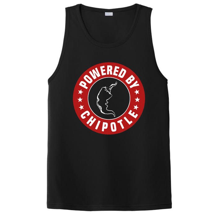 Powered By Chipotle Design Chili Pepper PosiCharge Competitor Tank