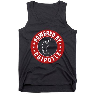 Powered By Chipotle Design Chili Pepper Tank Top