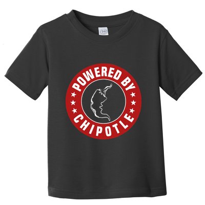 Powered By Chipotle Design Chili Pepper Toddler T-Shirt