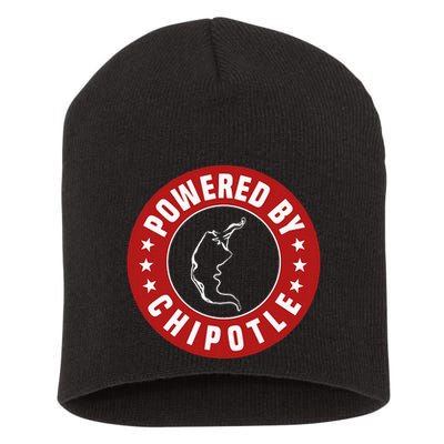 Powered By Chipotle Design Chili Pepper Short Acrylic Beanie