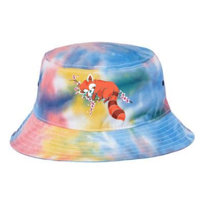 Panda Bear Cherry Blossom Animal Zoo Keeper Gift Red Panda Tie Dye Newport Bucket Hat