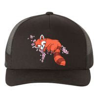 Panda Bear Cherry Blossom Animal Zoo Keeper Gift Red Panda Yupoong Adult 5-Panel Trucker Hat