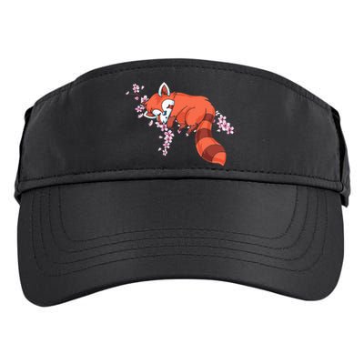 Panda Bear Cherry Blossom Animal Zoo Keeper Gift Red Panda Adult Drive Performance Visor