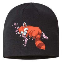 Panda Bear Cherry Blossom Animal Zoo Keeper Gift Red Panda Sustainable Beanie