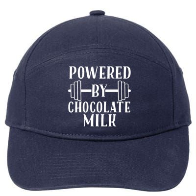 Powered By Chocolate Milk Weight Lifting 7-Panel Snapback Hat