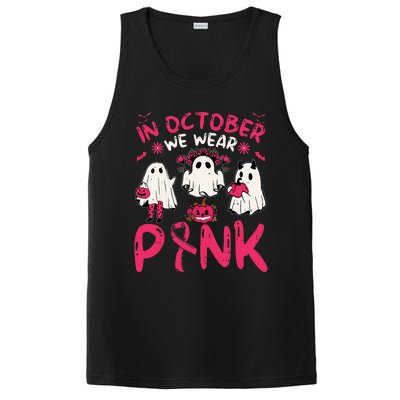 Pink Breast Cancer Awareness Ghost Halloween Costume PosiCharge Competitor Tank