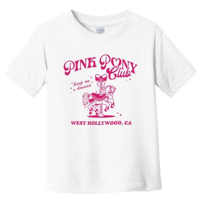 Pink Boots Cowgirl Western Pony Club Toddler T-Shirt