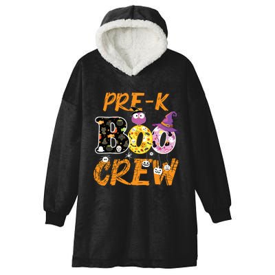 Prek Boo Crew Funny Halloween Costume Teacher Student Gift Hooded Wearable Blanket