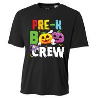 Prek Boo Crew Ghost Pumpkin Halloween Costume Teacher Kids Cooling Performance Crew T-Shirt