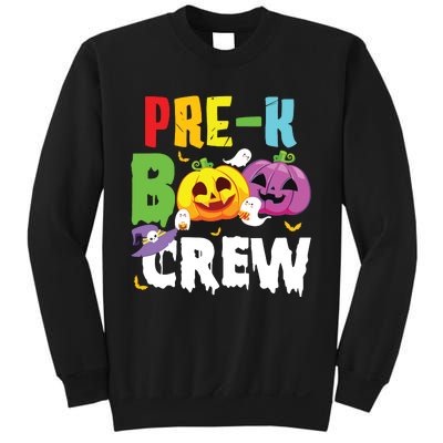 Prek Boo Crew Ghost Pumpkin Halloween Costume Teacher Kids Sweatshirt