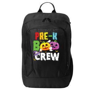 Prek Boo Crew Ghost Pumpkin Halloween Costume Teacher Kids City Backpack