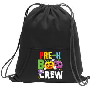 Prek Boo Crew Ghost Pumpkin Halloween Costume Teacher Kids Sweatshirt Cinch Pack Bag