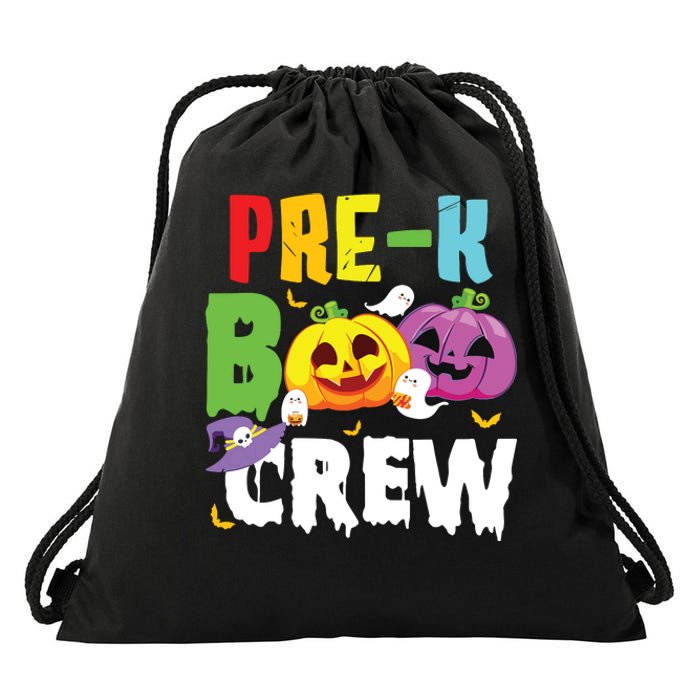 Prek Boo Crew Ghost Pumpkin Halloween Costume Teacher Kids Drawstring Bag