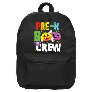 Prek Boo Crew Ghost Pumpkin Halloween Costume Teacher Kids 16 in Basic Backpack