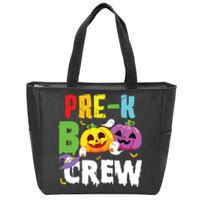 Prek Boo Crew Ghost Pumpkin Halloween Costume Teacher Kids Zip Tote Bag