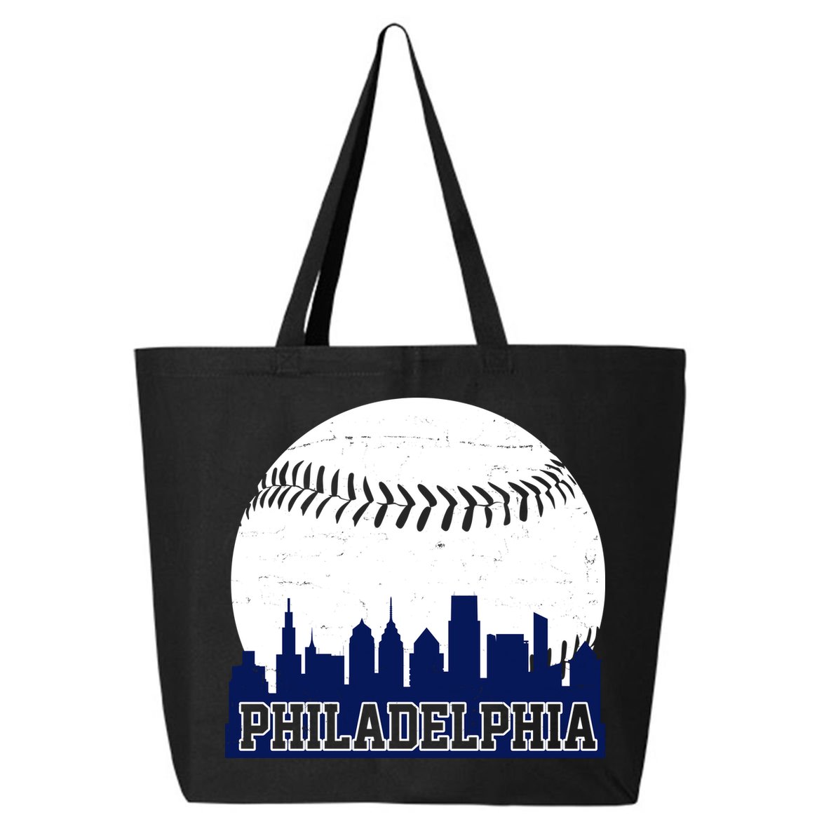Philadelphia Baseball City Skyline 25L Jumbo Tote