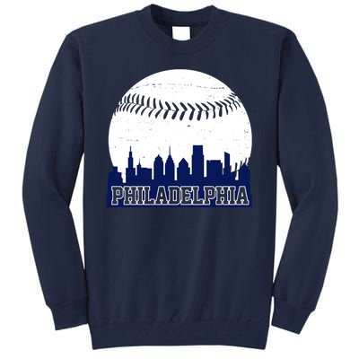 Philadelphia Baseball City Skyline Tall Sweatshirt