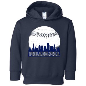 Philadelphia Baseball City Skyline Toddler Hoodie