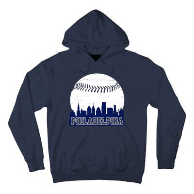 Philadelphia Baseball City Skyline Tall Hoodie