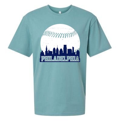 Philadelphia Baseball City Skyline Sueded Cloud Jersey T-Shirt