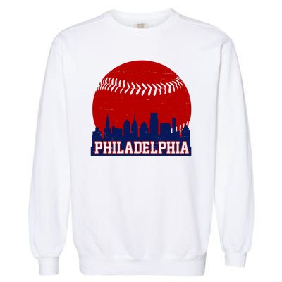 Philadelphia Baseball City Skyline Garment-Dyed Sweatshirt