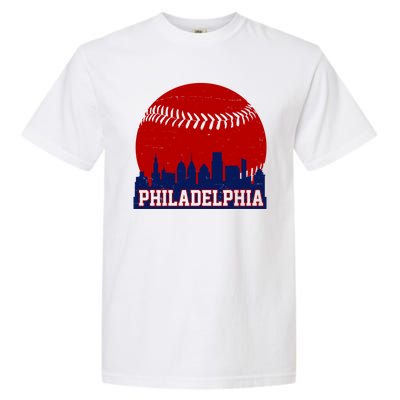 Philadelphia Baseball City Skyline Garment-Dyed Heavyweight T-Shirt