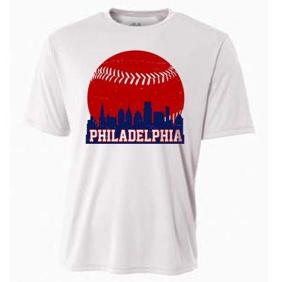 Philadelphia Baseball City Skyline Cooling Performance Crew T-Shirt