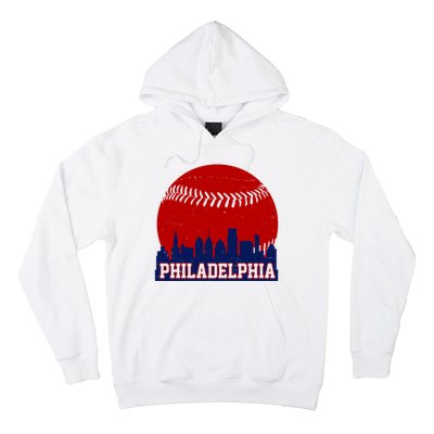 Philadelphia Baseball City Skyline Hoodie