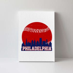 Philadelphia Baseball City Skyline Canvas