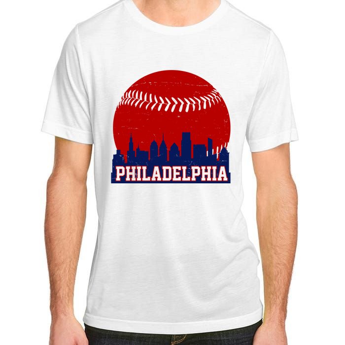 Philadelphia Baseball City Skyline Adult ChromaSoft Performance T-Shirt